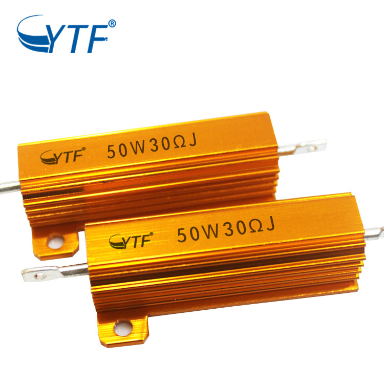 RX24 Gold Aluminum Housed Wirewound Resistor 50W 30R