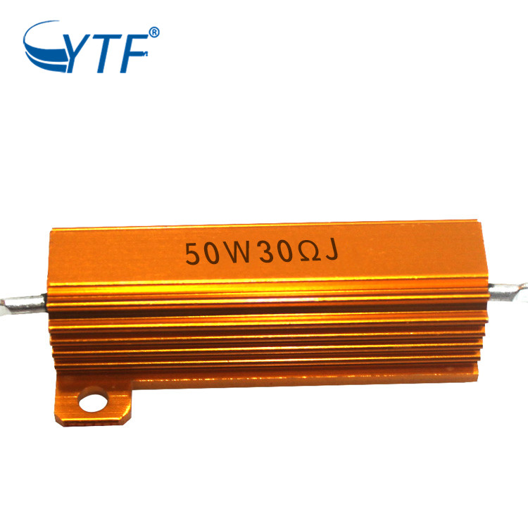 RX24 Gold Aluminum Housed Wirewound Resistor 50W 30R