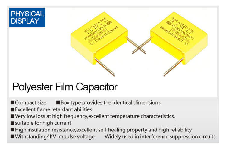  X2 Capacitor 1uf 275v