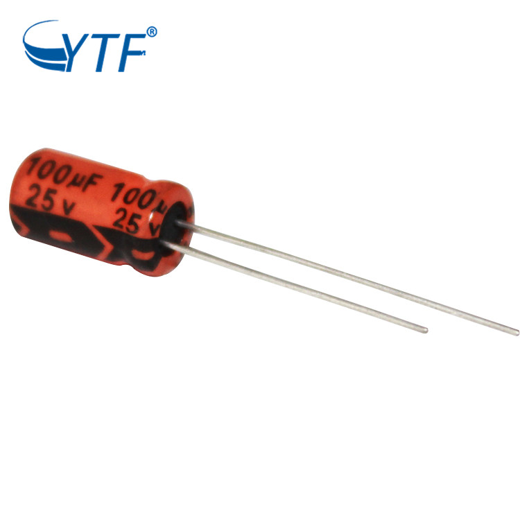 Factory Directly Sale High Ripple Current Long Life 100UF 25V YTF Electrolytic Capacitor