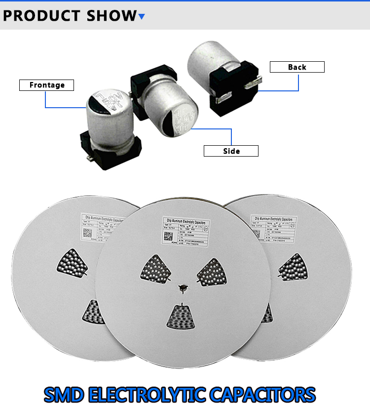 150UF 50V SMD Aluminium Capacitor 