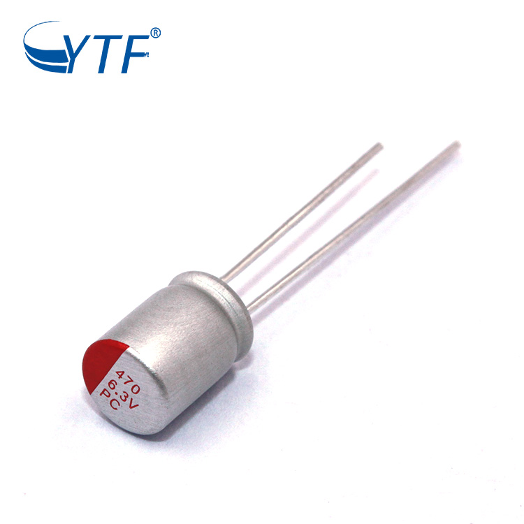 Hot Sale Through Hole Polymer 5*9mm 6.3v 470uf Aluminum Solid Electrolytic Capacitor