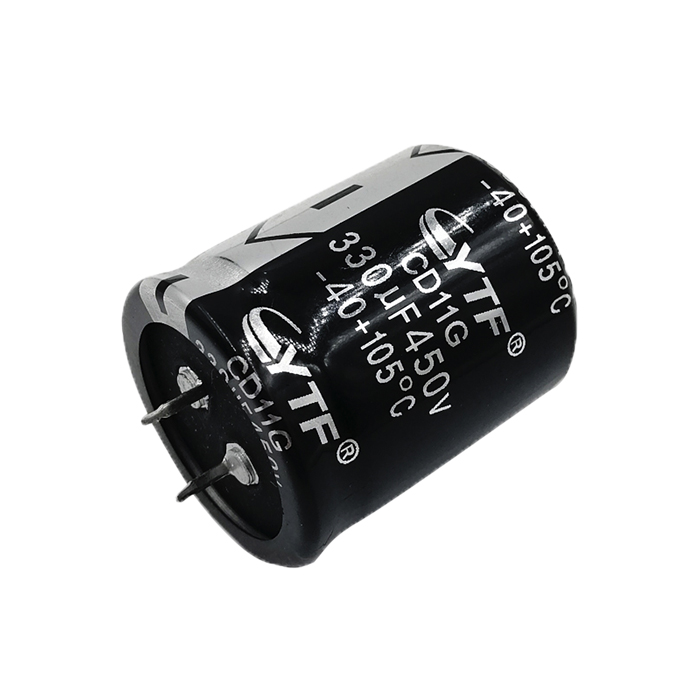 High Quality Black Color Through Hole 450V 330UF Snap-In Aluminum Electrolytic Capacitor