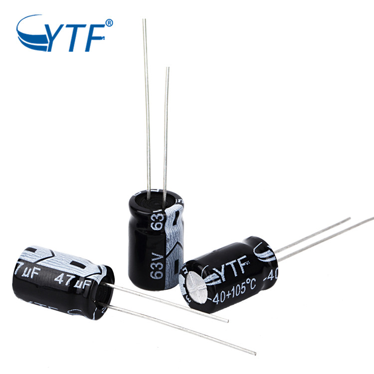 High Temperture Resistance High Voltage Aluminum 47uf 63v Electrolytic Capacitor For Ceiling Fan