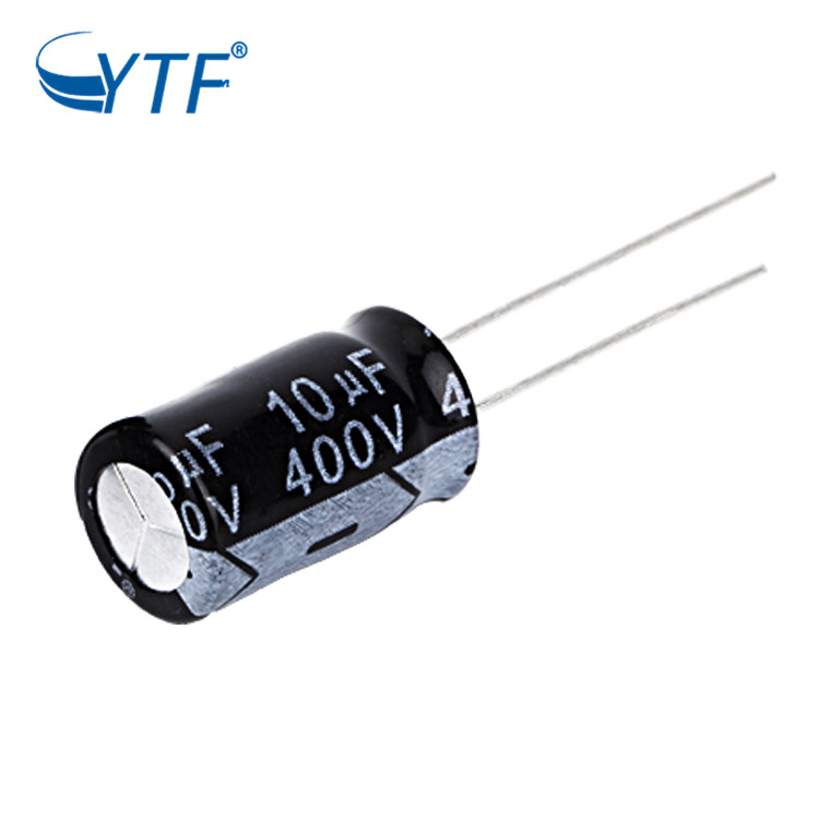 10UF/400V Blue Color 3000 Hours Long Cycle Life 105 Degree High Temperture Resistance Electrolytic Capacitor With 8*12 Size