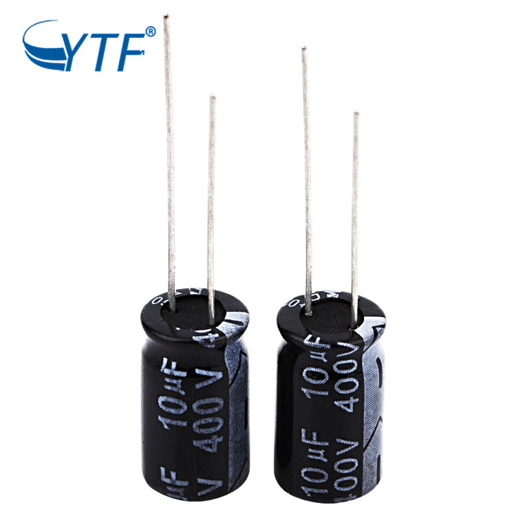 10UF/400V Blue Color 3000 Hours Long Cycle Life 105 Degree High Temperture Resistance Electrolytic Capacitor With 8*12 Size