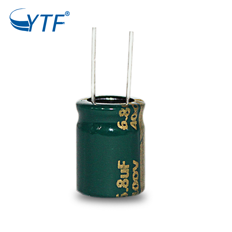 High Thermal Stability 8*12 size 6.8uf 400v Aluminum Electrolytic Capacitor Radial With Huge Amount Stock