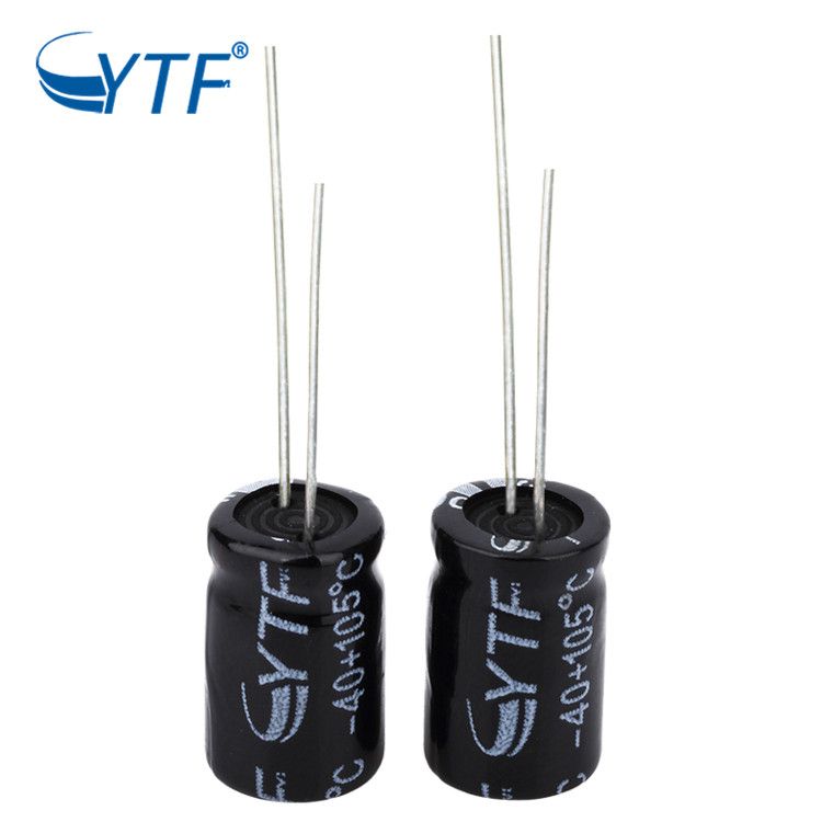 High Dependability Black Bipolar Charge And Discharge 100uf 16v Electrolytic Capacitor For Computers