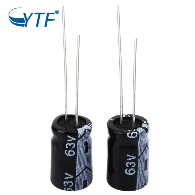 High Dependability Black Bipolar Charge And Discharge 100uf 16v Electrolytic Capacitor For Computers