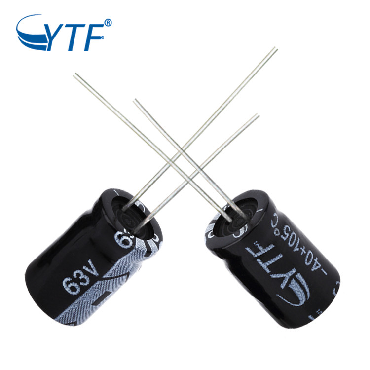 High Dependability Black Bipolar Charge And Discharge 100uf 16v Electrolytic Capacitor For Computers