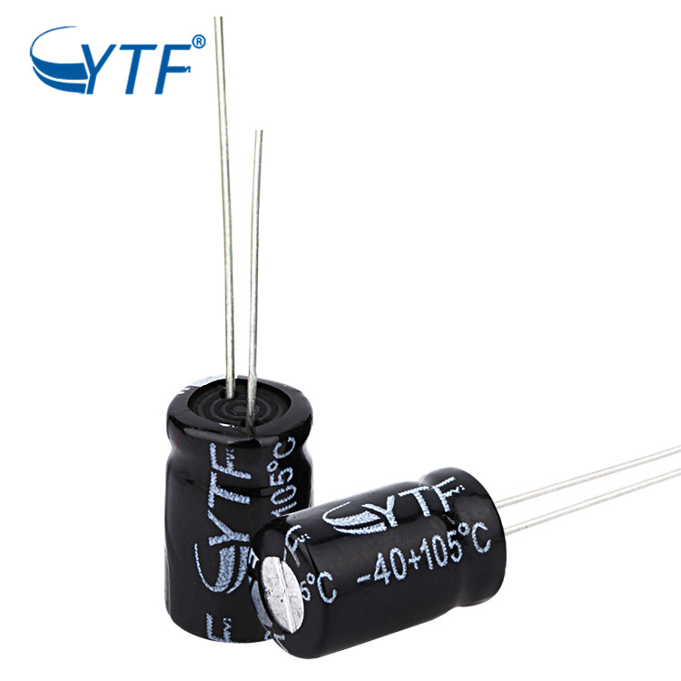 High Dependability Black Bipolar Charge And Discharge 100uf 16v Electrolytic Capacitor For Computers