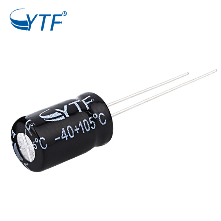 High Dependability Black Bipolar Charge And Discharge 100uf 16v Electrolytic Capacitor For Computers