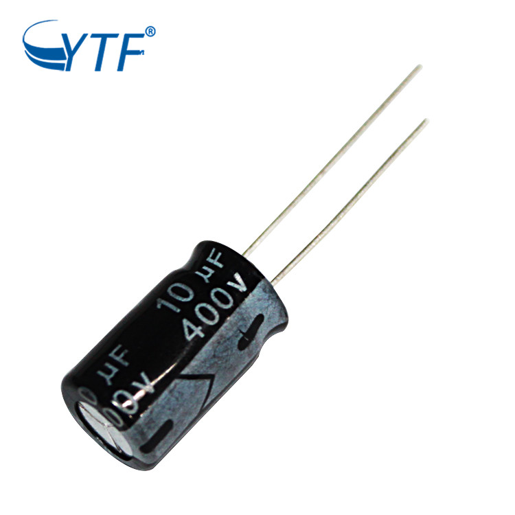 10UF/400V Blue Color 3000 Hours Long Cycle Life 105 Degree High Temperture Resistance Electrolytic Capacitor With 8*12 Size